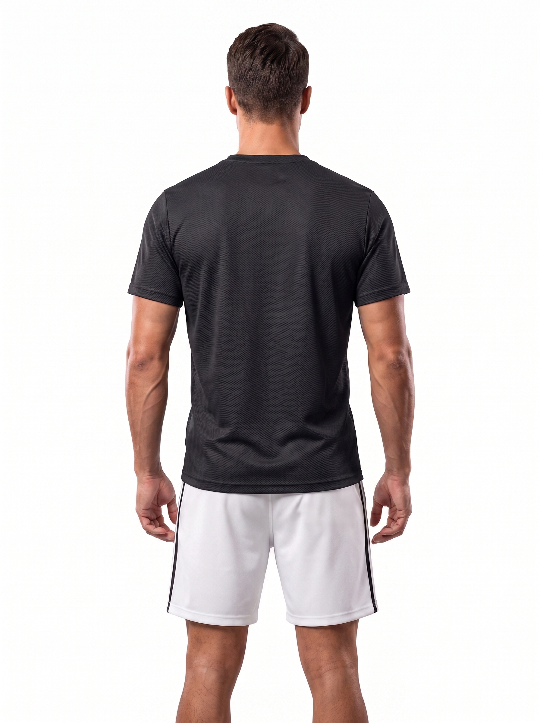 warriorx mesh black tshirt and shorts cordset