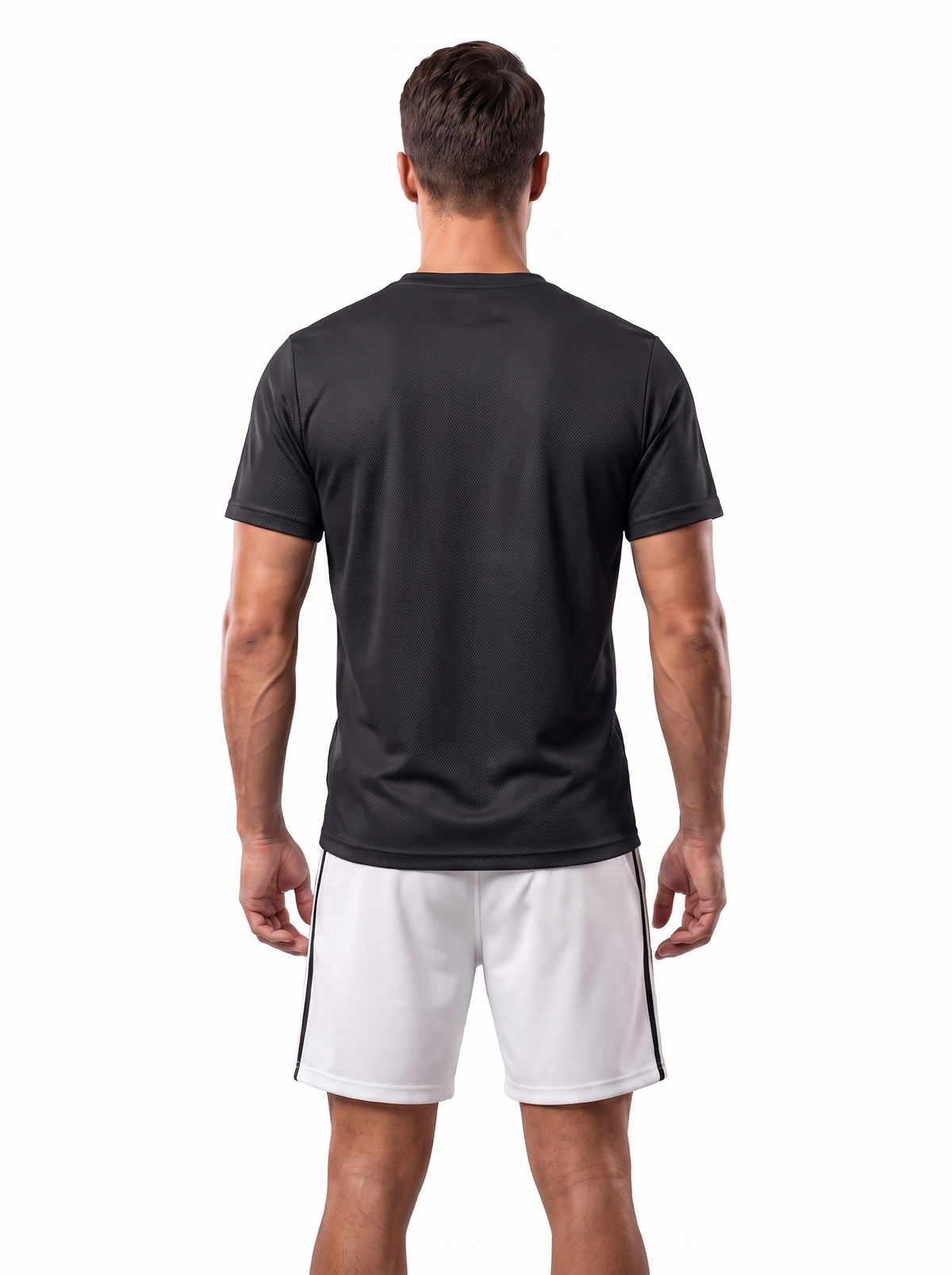 warriorx mesh black tshirt and shorts cordset