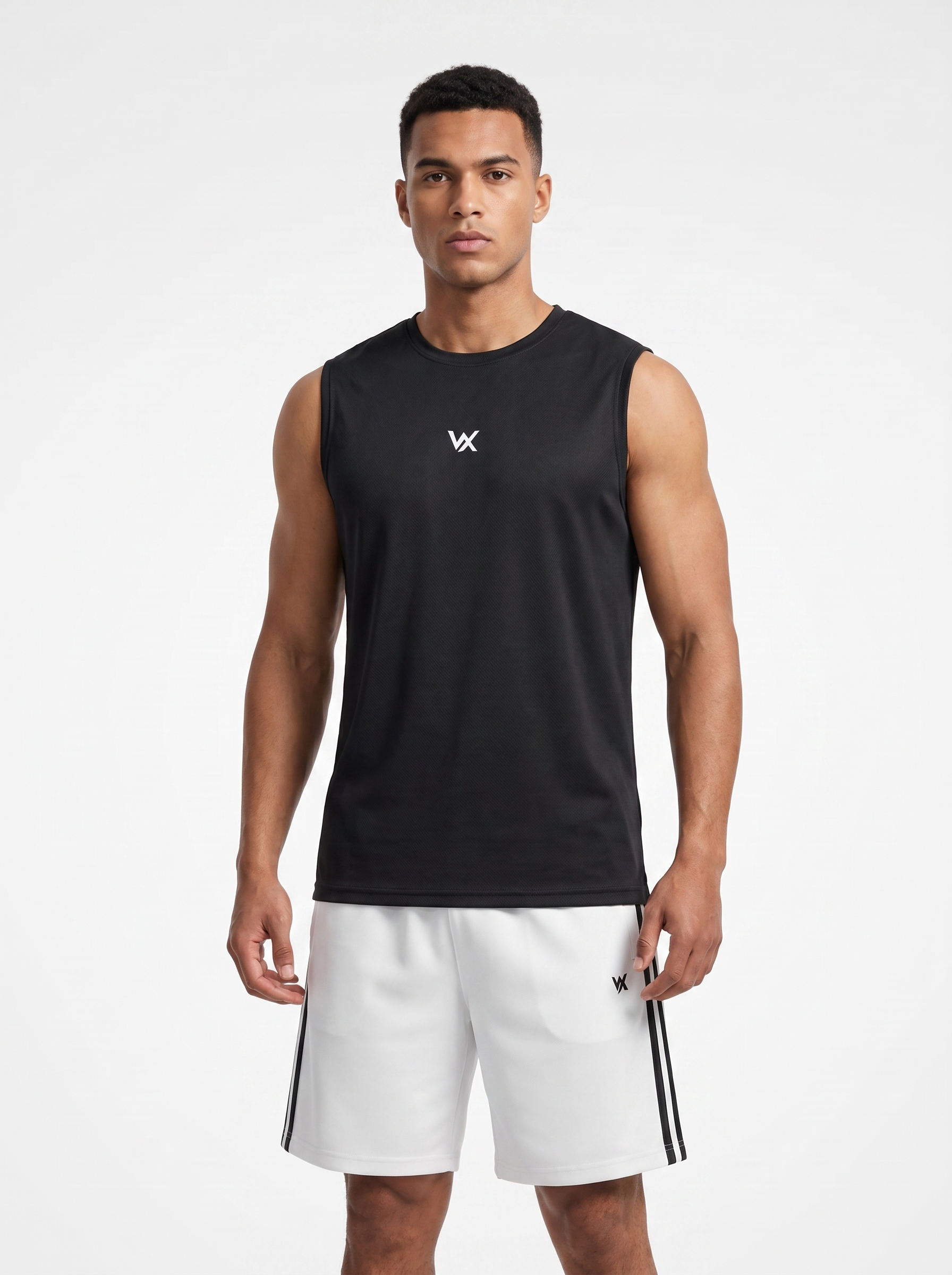 warriorx mens gym tank cordset with shorts