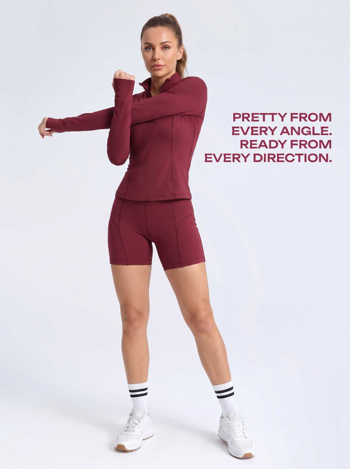 WarriorX Women’s Sculpt Active Half-Zip Set