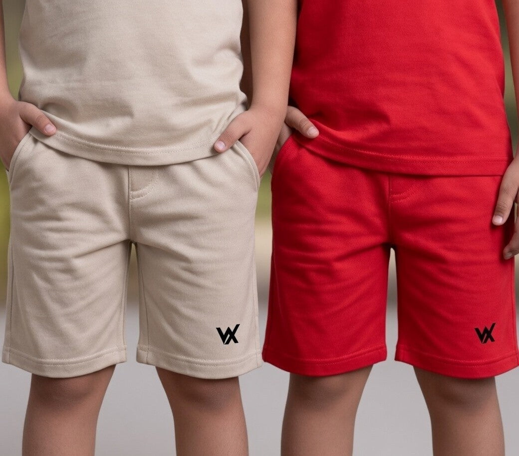 Warriorx kids combo for 2 cotton lycra Shorts