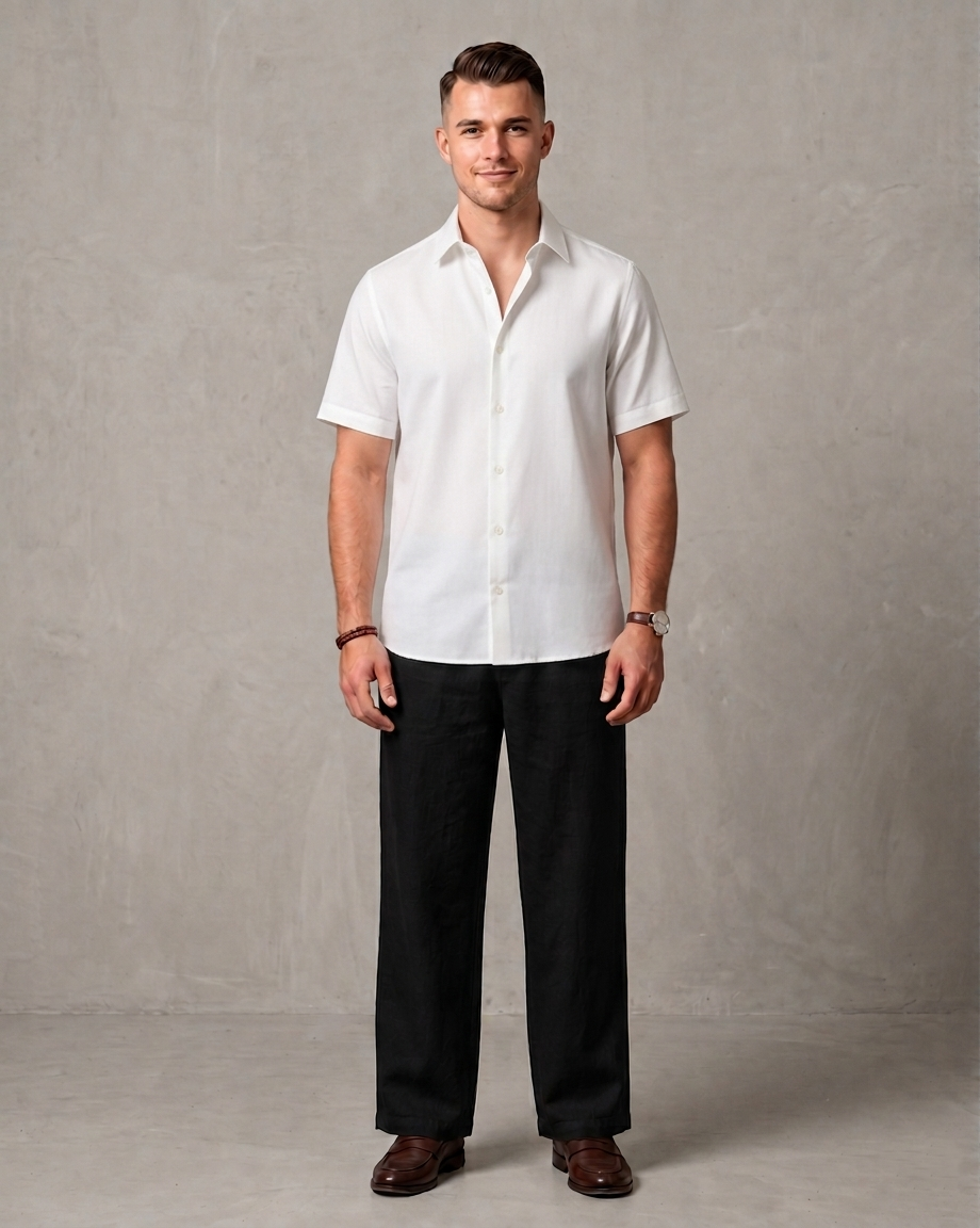 Men's Premium Linen Resort Shirt & Trouser Set