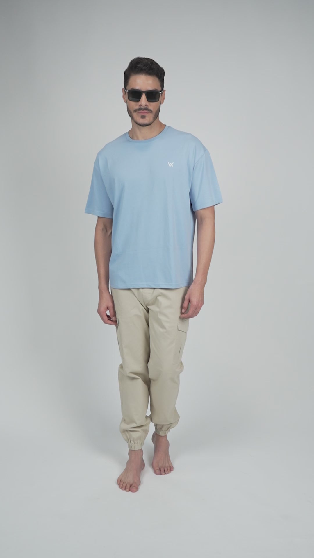 WarriorX Solid Oversized T-Shirt for Men