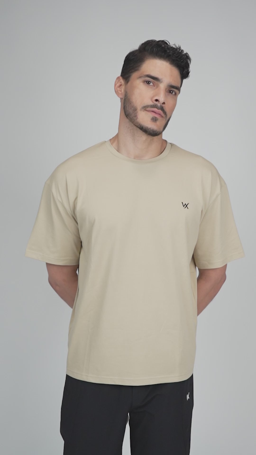 WarriorX Solid Oversized T-Shirt for Men