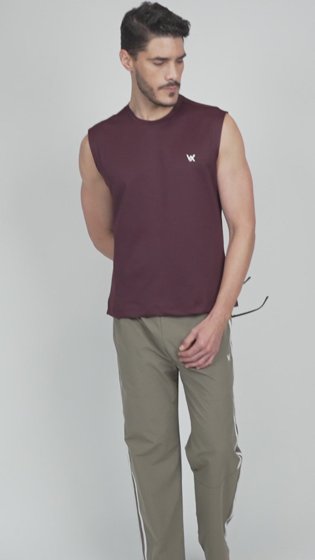 WarriorX Men’s Poly Terry Spandex Tank T-Shirt