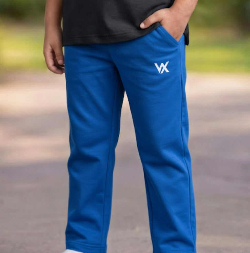 warriorx kids regular fit cotton lycra trouser