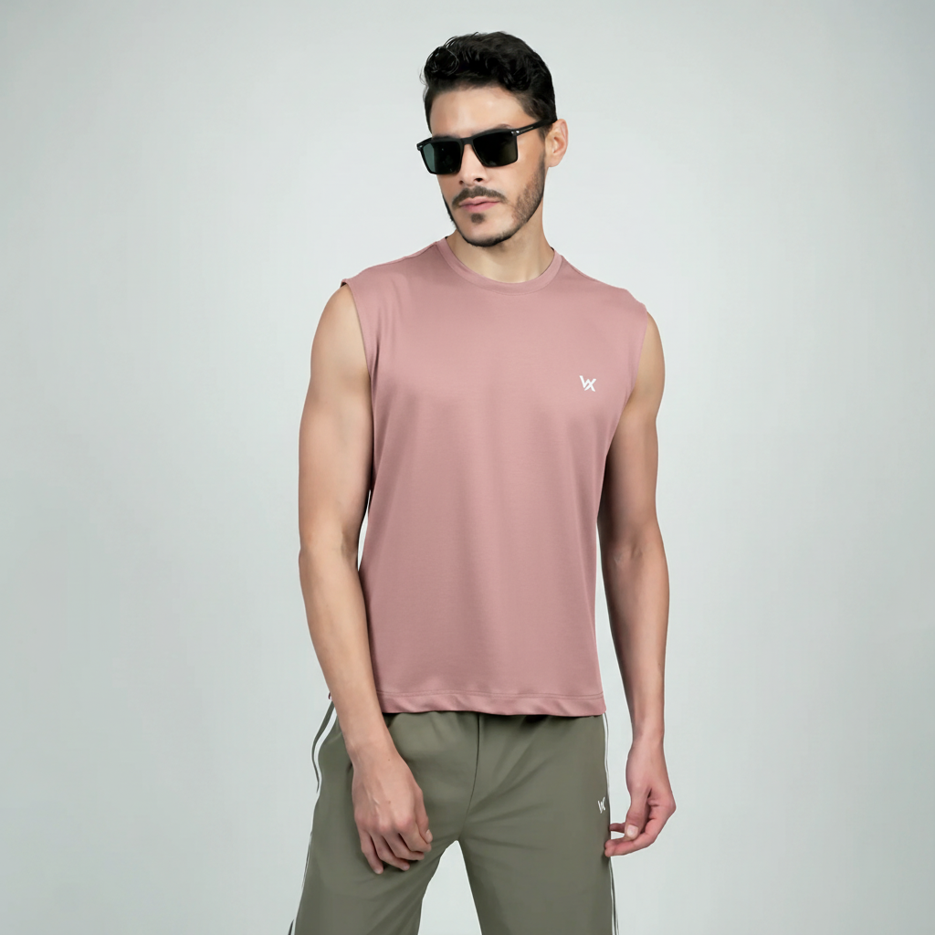 WarriorX Men’s Poly Terry Spandex Tank T-Shirt