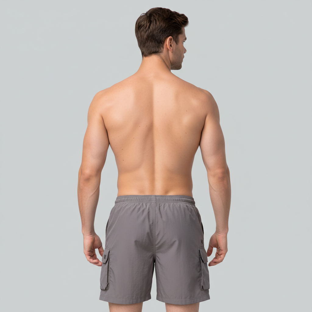 WarriorX Men’s Cargo Parachute Nylon Jogger Shorts