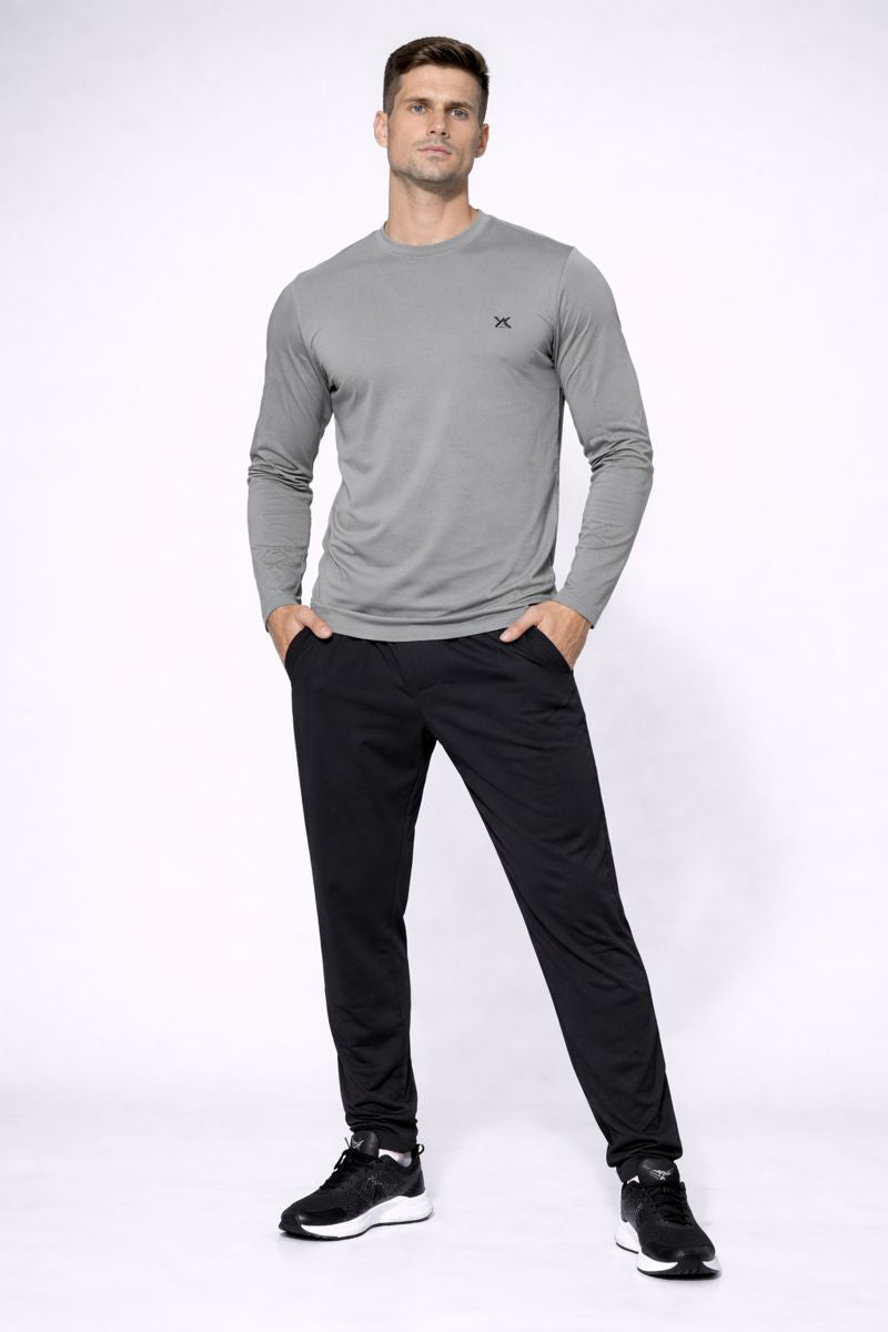 WarriorX Men’s Full Sleeve Cotton Terry Spandex T-Shirt